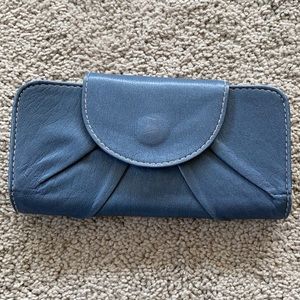 Large blue wallet
